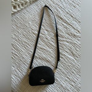 Black mini serena cross body from coach outlet
